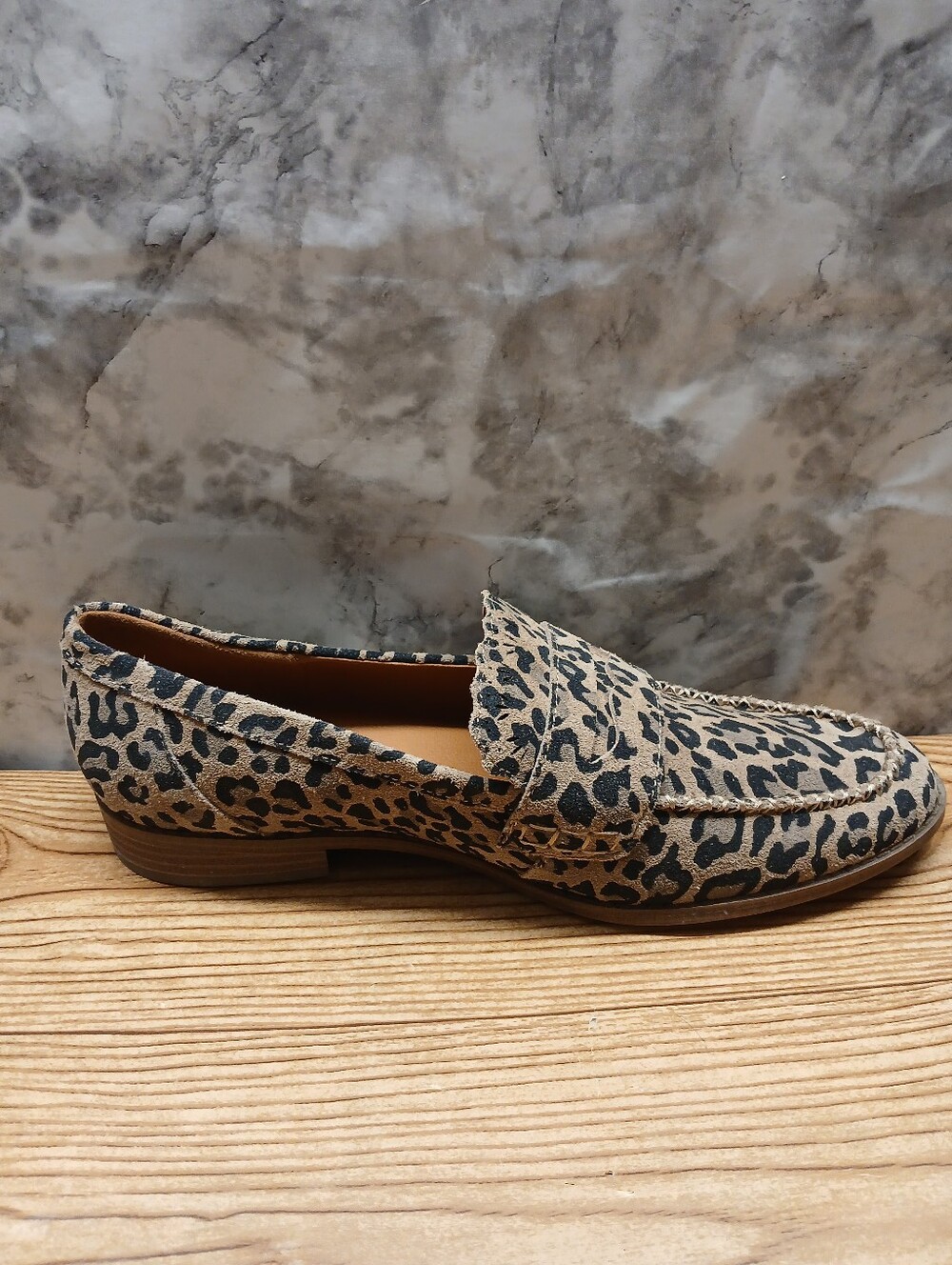Lucky Brand Leopard-Print Loafer in Tan and Black